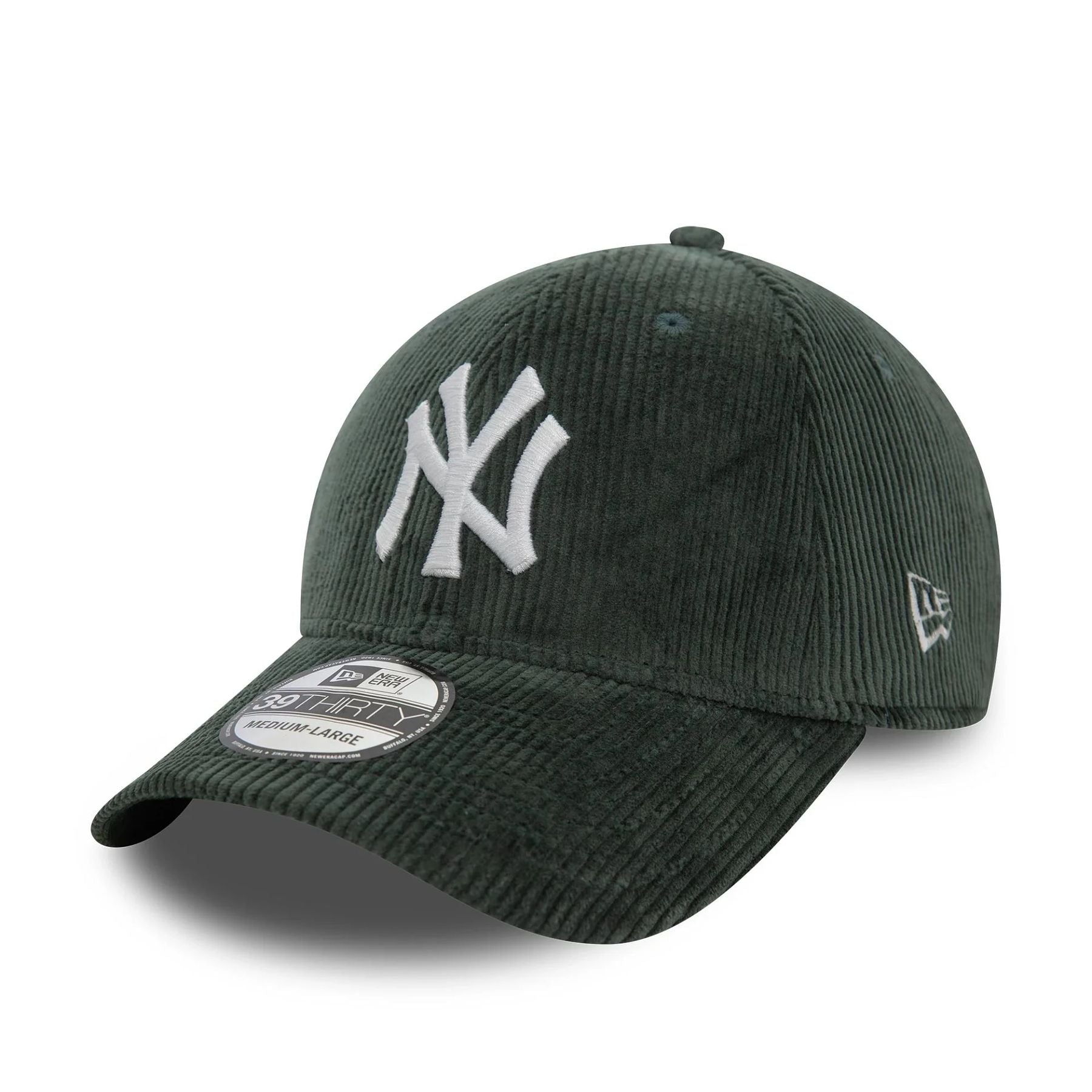 39THIRTY New York Yankees Cord Dark Green Stretch Fit Cap